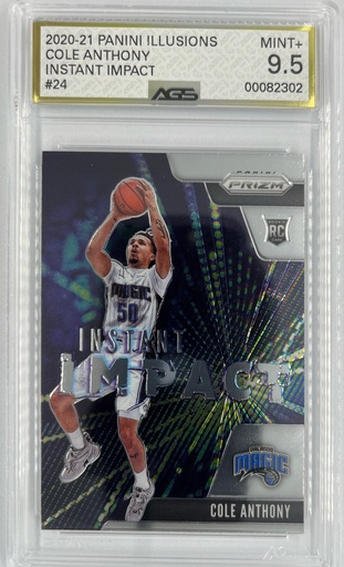 [SC-CA–IIPI#A9-2033] Cole Anthony – Instant Impact - Panini Illusions -  #24 - AGS 9.5