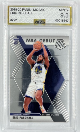 [SC-EP–NDPM#A9-1685] Eric Paschall – NBA Debut - Panini Mosaic -  #272 - AGS 9.5