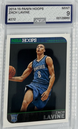 [SC-ZLPH#A9-2444] Zach LaVine - Panini Hoops -  #272 - AGS 9