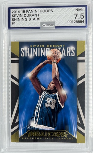 [SC-KD–SSPH#A7-1425] Kevin Durant – Shining Stars - Panini Hoops -  #1 - AGS 7.5