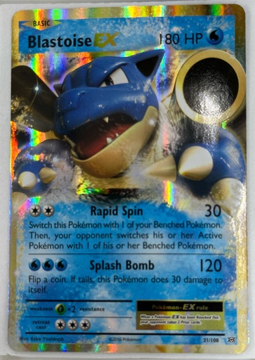 [XE-BE#1-2186] Blastoise EX #21/108