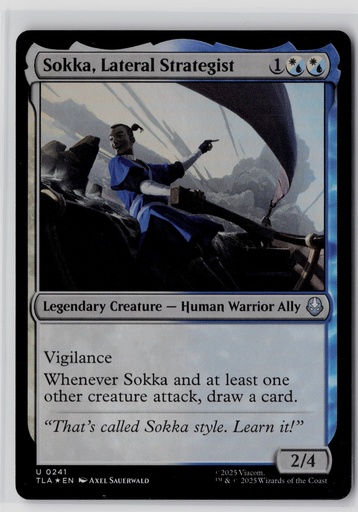 [ATLA-SLS#-6400] Sokka, Lateral Strategist #241