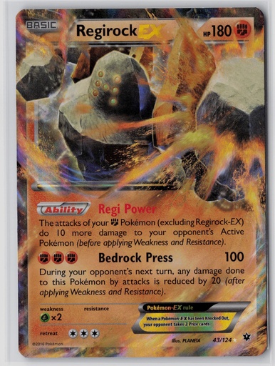 [XFC-RE#1-8297] Regirock EX #43/124