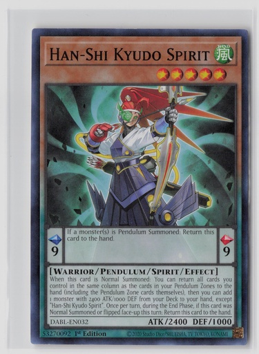 [DDB-HSKS#E-2178] Han-Shi Kyudo Spirit #DABL-EN032