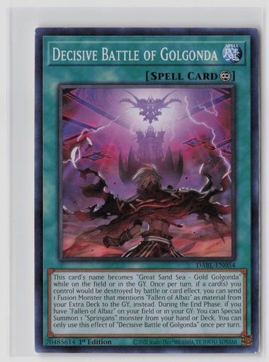 [DDB-DBOG#E-5421] Decisive Battle of Golgonda #DABL-EN054