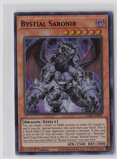 [DDB-BS#E-5702] Bystial Saronir #DABL-EN007
