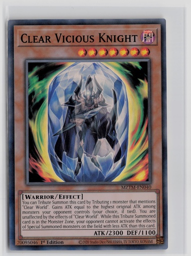 [MOTM-CVK#E-9324] Clear Vicious Knight #MZTM-EN040