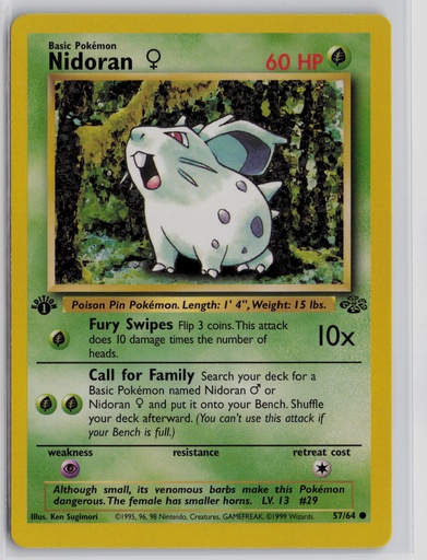 [J(E-NF#6-3981] Nidoran F #57/64