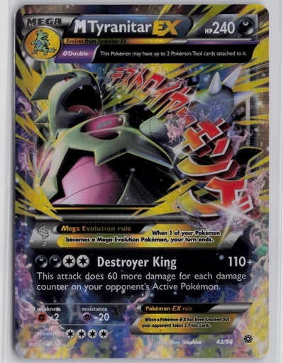 [XAO-MTE#9-8728] M Tyranitar EX #43/98